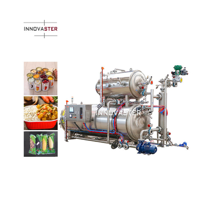 1100*1200*1500MM Spray-Typ Dampf-Fisch-Konserven-Lebensmittel-Sterilisation Autoklave Retort-Maschine