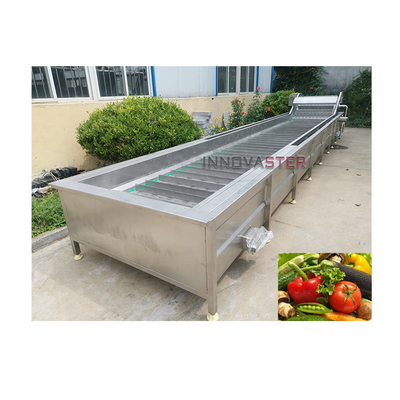 Silberne Wasserwaschmaschine für Obst und Gemüse mit 512 kg Luftblase