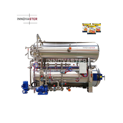 3P Wasserbad Sterilisator Autoklaven-System für Zinnkonserven Tomaten Fisch Thunfisch Retort Maschine