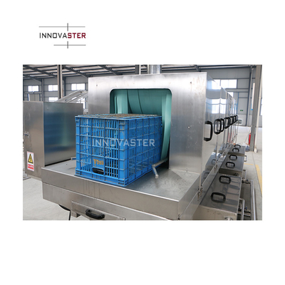 Industrielle Hochdruckwaschmaschine für Lebensmittelbehälter Umsatzkorb 18kw Leistung
