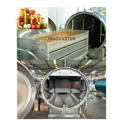 Hochtemperaturwasser mittlerer horizontaler automatischer Druck Retort Sterilisations Topf