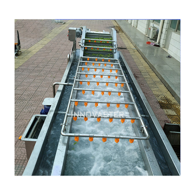 Froren Kartoffelsalat-Blattgemüse-Produktionslinie für 380V Spannung und einfache Bedienung