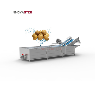 Vorteilhafte Silber-Blasenreinigungsmaschine für Gemüse und Obst mit Wasserrecycling