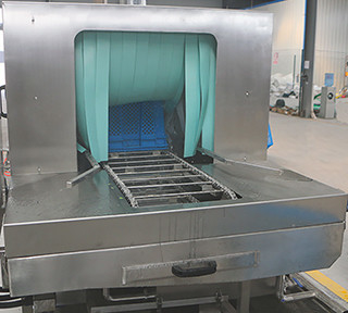 Vollautomatische industrielle Waschmaschine zur schnellen Reinigung von Kunststoff-SUS-Trägern