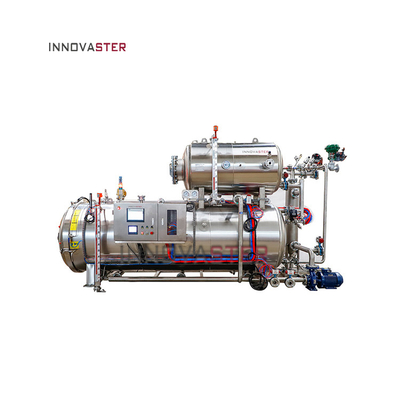 2100 KG Hochdruck-Spray-Sterilisations-Retortmaschine für Konservenporridge Fleischbeutel