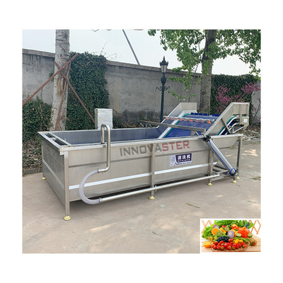 Silber automatische industrielle Luftblase Gemüse Reinigungsmaschine für Obst und Kartoffeln
