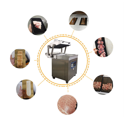 Holzmaterial Automatische Vakuumverpackungsmaschine mit Hautverbindung Vollständiger Zustand der Lebensmittel