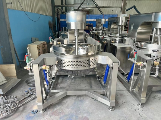 Automatische Maschine aus Edelstahl mit mehreren Köpfen zur Herstellung von Sauce
