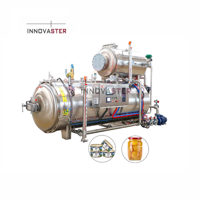 Multifunktionale Hochtemperaturkonservierte Makrele Schinken Fleischkugeln Dampfsterilisator Autoklave