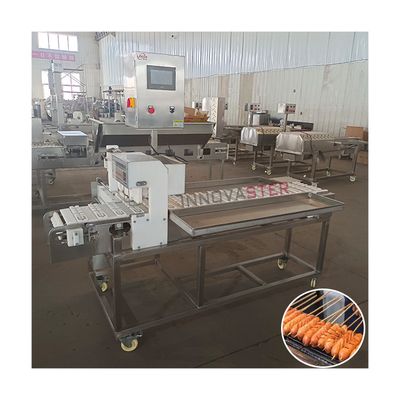 Automatisches Restaurant Elektrische Meeresfrüchte Garnelen Schweinefleisch Kabab Skewer Maschine