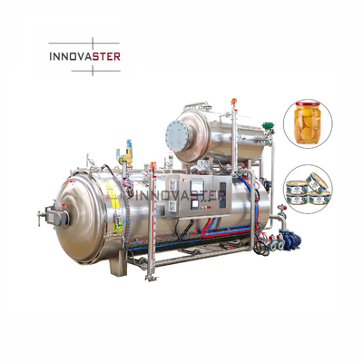 2100 KG Industrie Sprühen Wasserflasche Nahrungsmittel Wasserbad Sterilisator Autoklave Retort Maschine