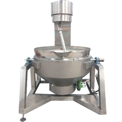 615 kg Edelstahldampfkippen Planetarisches Rühren Jackett Kessel mit Rührgerät zum Mischen und Kochen