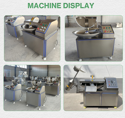 Fleischverarbeitung Industrielle Fleischschüssel Schneidemaschine für 5kw automatische Gemüsesalse