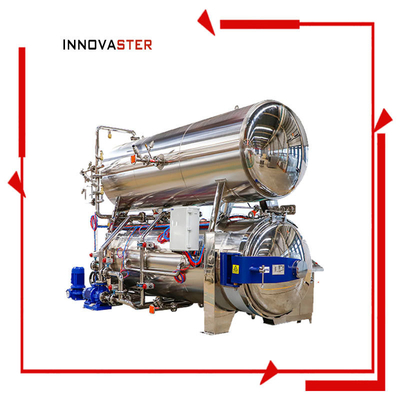 1100*1200*1500MM Horizontale Wasserstickretortmaschine zur Sterilisation von Beuteln