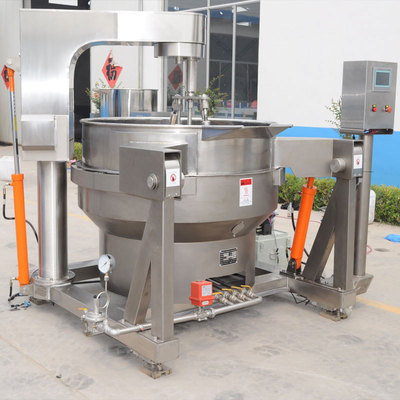 Kochgeräte Industrielle automatische Neigung Planetares Sauce Jacketted Kessel mit Multi-Rührgerät