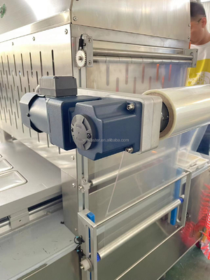 Verpackungsmaschine mit modifizierter Atmosphäre für zerbrechliche Snacks Elektroantrieb und Getränke