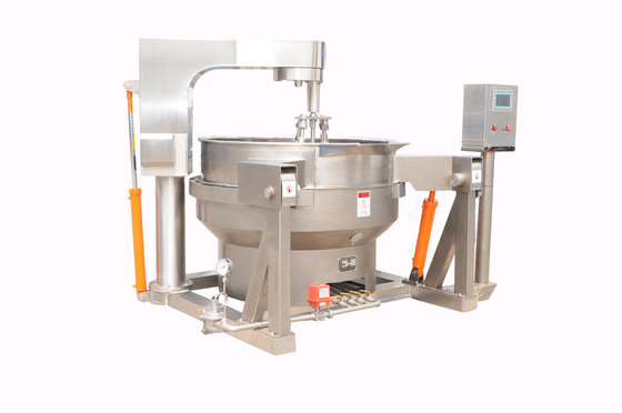 100-600L Kapazität Automatisches Gasheizung Jackett Kochkessel für Sauce Multi-Rührgerät