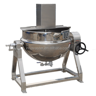 Edelstahl Bohnenpaste Sauce Kochkessel für manuellen Agitator Fry Wok Maschine
