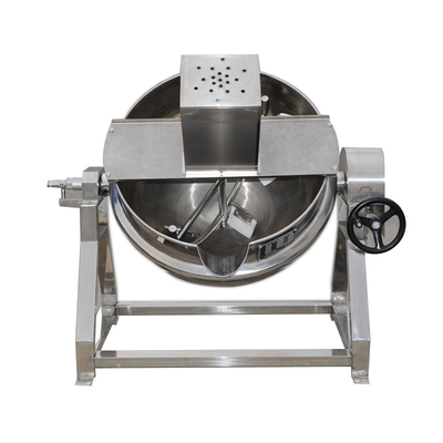 Edelstahl Bohnenpaste Sauce Kochkessel für manuellen Agitator Fry Wok Maschine
