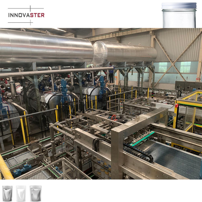 Automatische Milchflaschenlader und -entlader für Autoklavenkorb