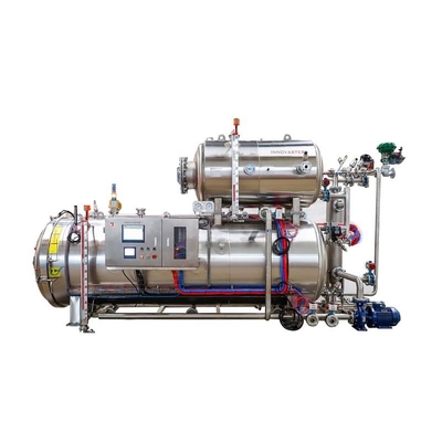 Automatische Batch-Retort-Über-Druck-Leitung-Sterilisationsmaschine für 3P-Spannungsbetrieb