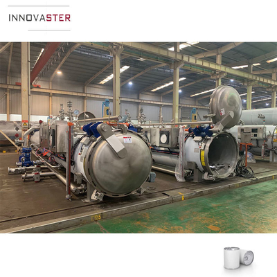 Physische Sterilisation Horizontale Lebensmittel-Autoclave Dampfsterilisation Kochretort Maschine 1KW