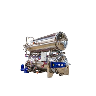 1 kW Drehwasser-Eintauchen Kondensmilch Retort Autoklavensterilisator Maschine mit 1