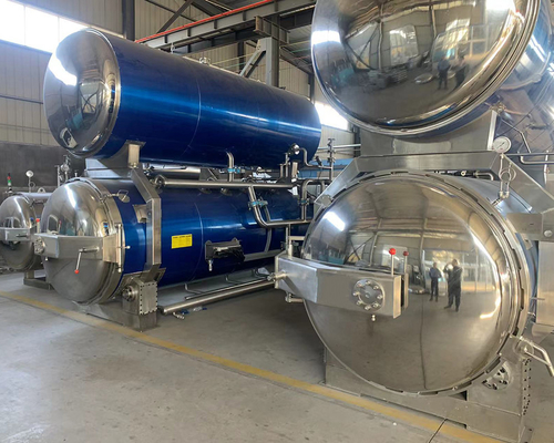380v-480v/50-60hz/1-3Phase Wassertauch-Retortmaschine für große Taschen