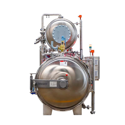Lebensmittel- und Getränkegeschäfte Wasserkaskaden-Retortmaschine Autoklavensterilisation für Glasgefäße und -Dosen