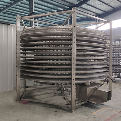 Industrielle IQF Garnelen Fisch Käse Spirale Gefriermaschine mit einer Taste Berührung Betrieb