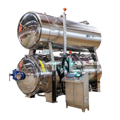 38w automatische Wasserdurchflutung Rotor Retort für Dicke Lebensmittelkonserven Sterilisationsmaschine