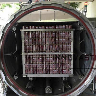 38w automatische Wasserdurchflutung Rotor Retort für Dicke Lebensmittelkonserven Sterilisationsmaschine