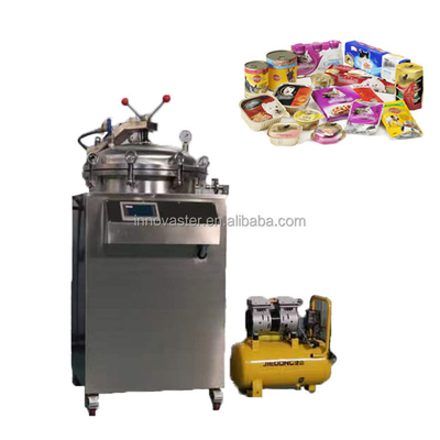 10Kw-70Kw vertikale kleine Sterilisator Retort Wassertauchen/direkter Dampf für Konserven