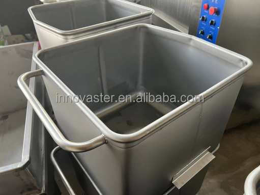 Leicht zu bewegende und leise Gummi-Rad-Material-Transfer-Trolley für Edelstahl 304