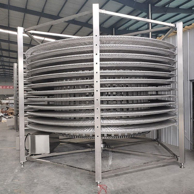 Schokoladenblast Schnell IQF Spirale Gefrierschrank für Industriefisch Garnelen Meeresfrüchte Dumplings